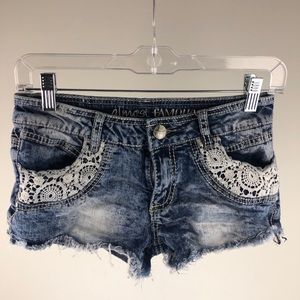 New Crochet and Denim Shorts